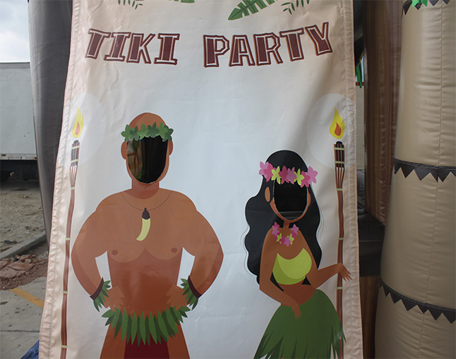 tiki bar photo backdrop